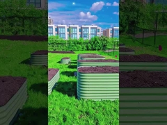 Hộp trồng kim loại lớn hình dạng không đều